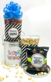 Sensational Birthday Popcorn Tins ($25 & Up)
